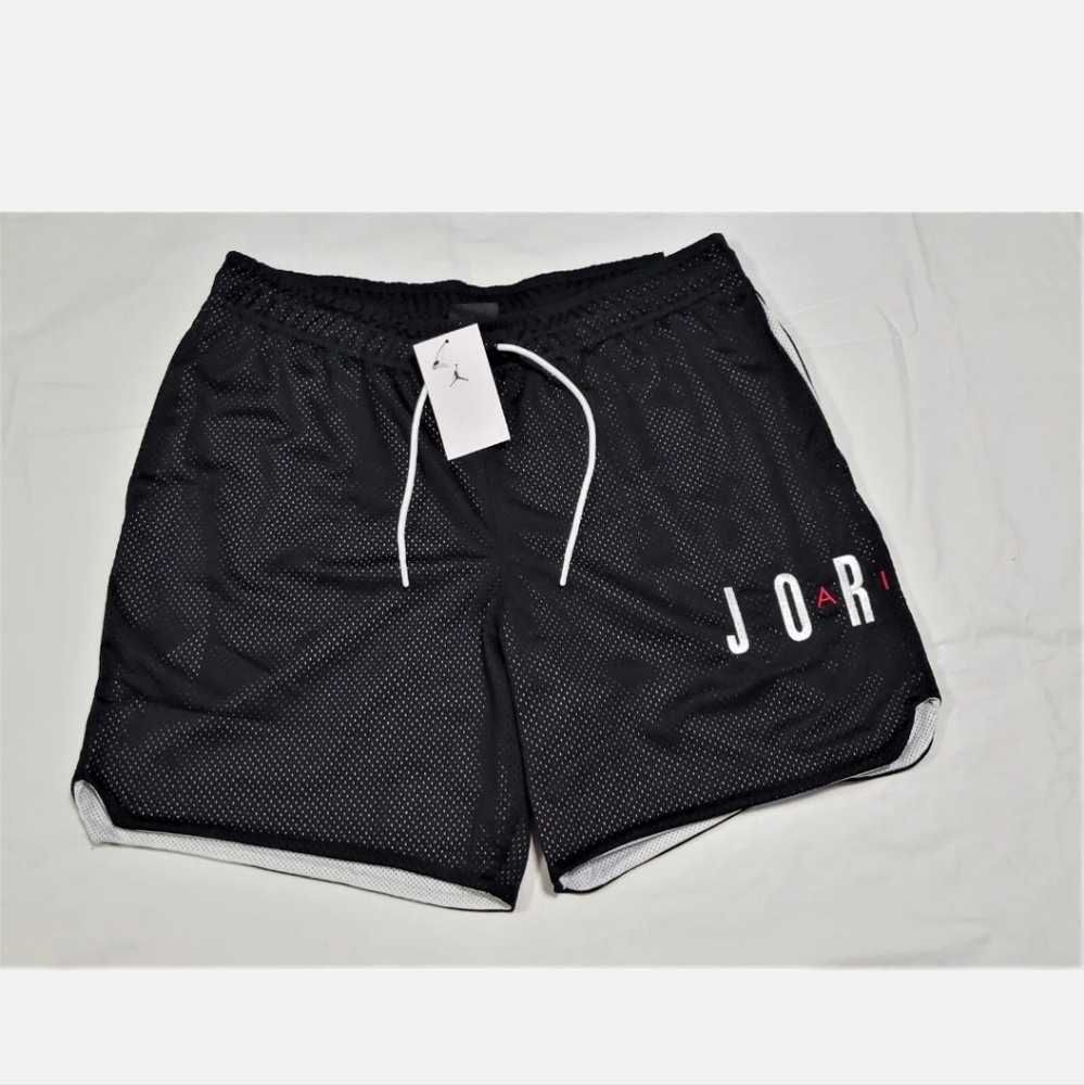 Nike Mens Air Jordan Jumpman Classics Mesh Black/White Shorts
